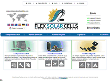 Tablet Screenshot of celdassolaresflexibles.com